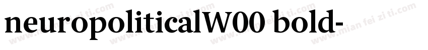 neuropoliticalW00 bold字体转换